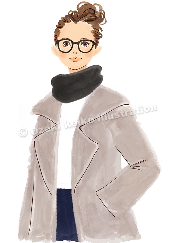 メガネをかけた女性 イラストレーター小関恵子の仕事帖 関西在住 大阪 京都 兵庫 滋賀 メガネをかけた女性 イラストレーター小関恵子の仕事帖 関西在住 大阪 京都 兵庫 滋賀