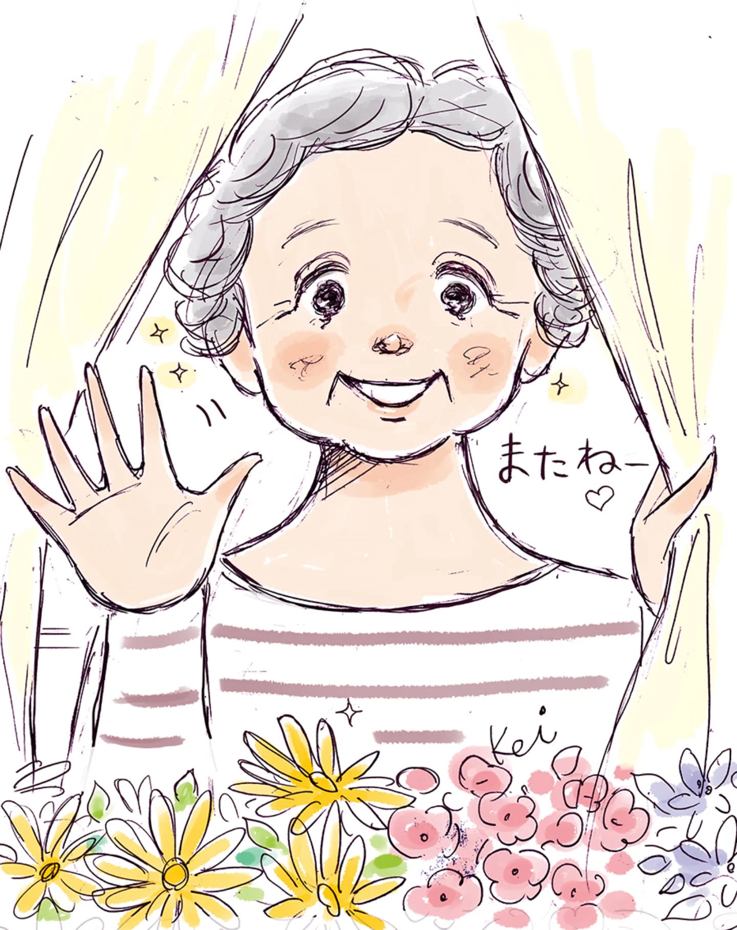 可愛い人。
会うといつも癒されて、
そして、元気をもらってます。
ルーちゃんも大好き。

こんな人になりたいな。

#イラスト#スケッチ #ozekikeiko #小関恵子