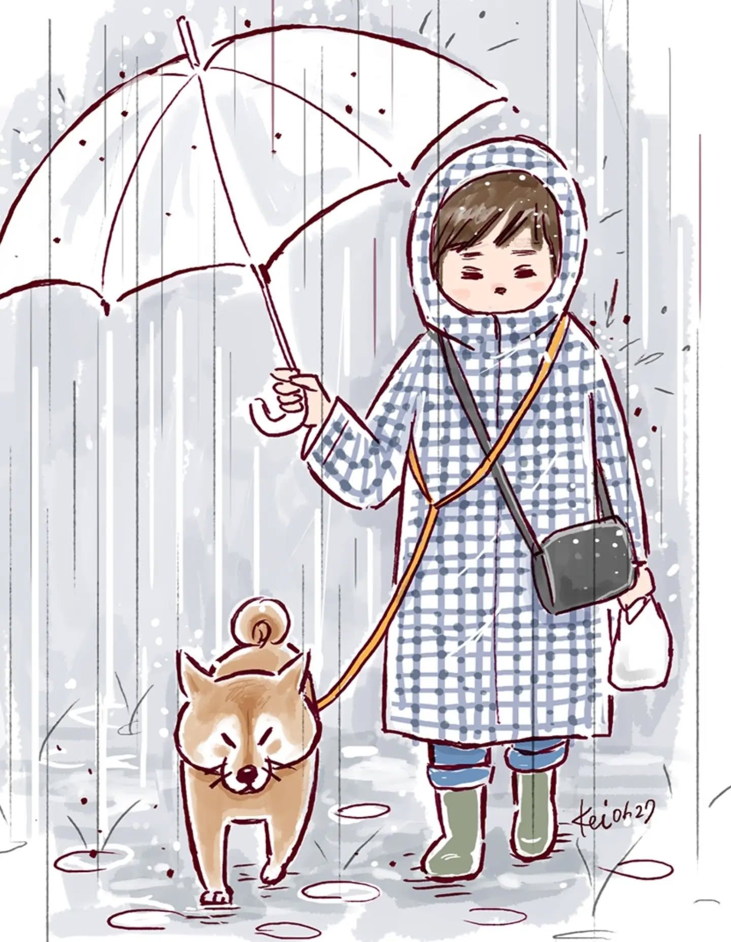 大雨の日の散歩🐶🐾

まったくワンコを見かけない。
みんなちゃんとお家でおトイレするのかな。

#柴犬あるある