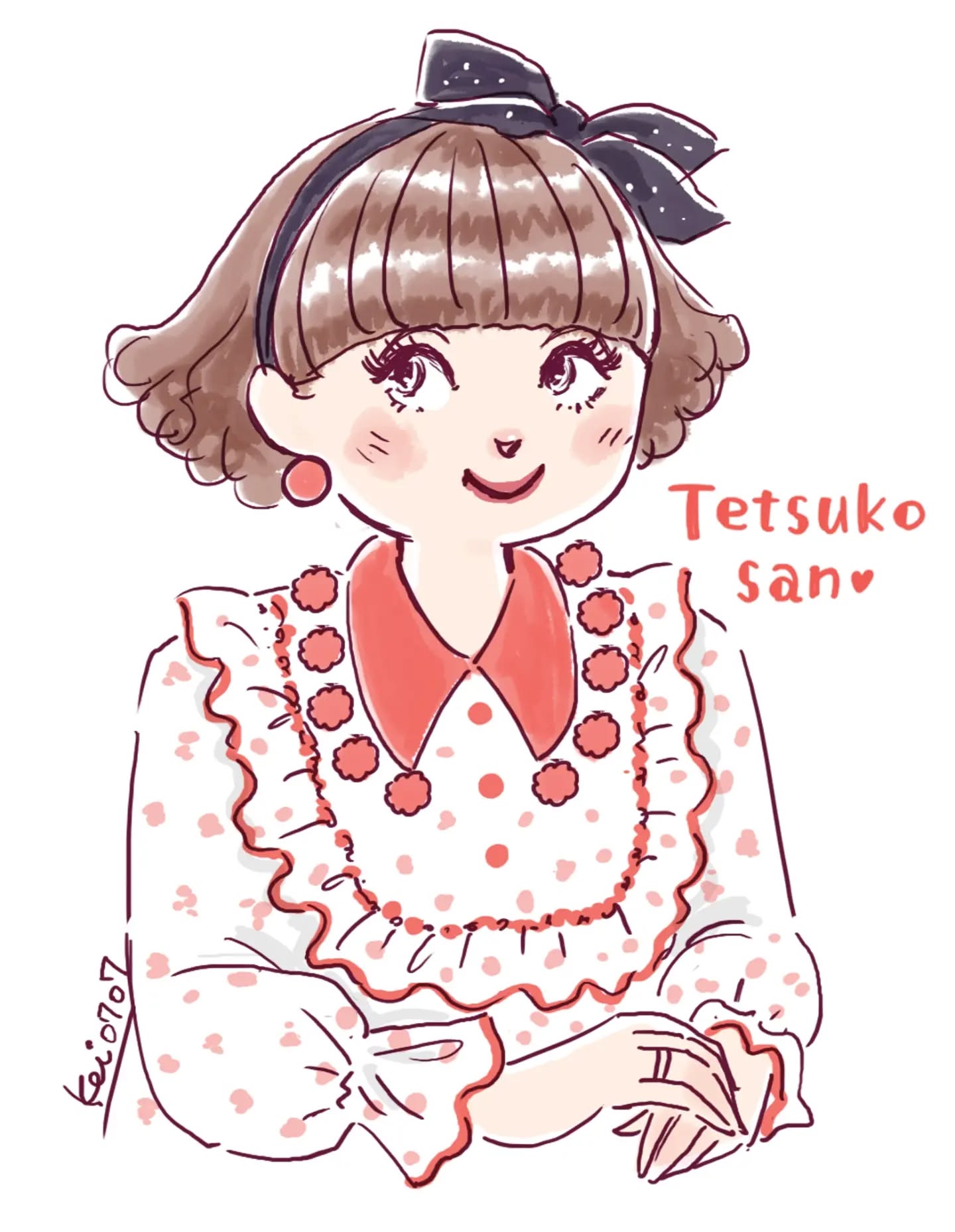今日も仕事中の流し見も徹子さん♡💻️

この衣装とヘアスタイルが可愛くて可愛くて♡
描かずにはいられなかった😁✎

#黒柳徹子 さん