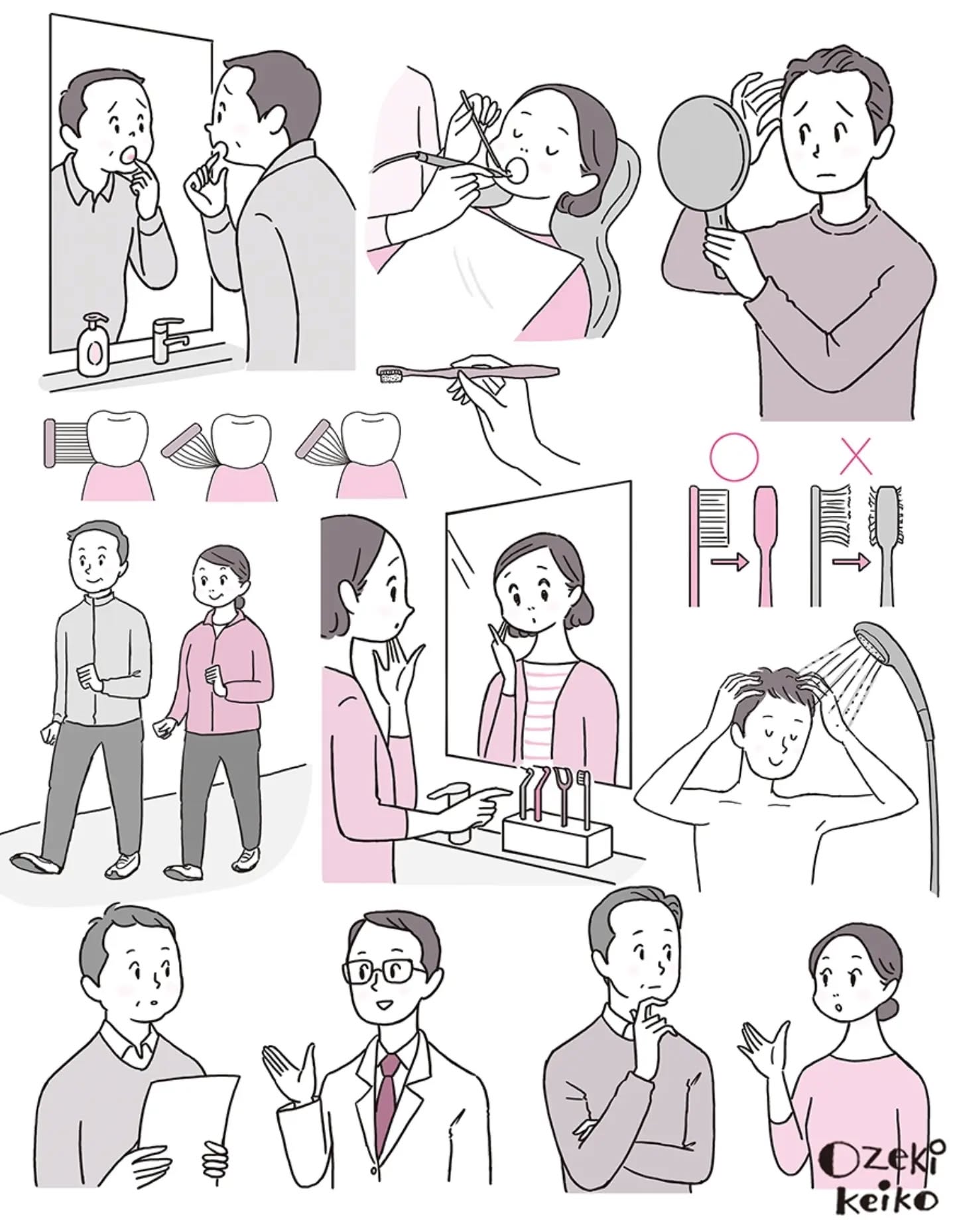 「きょうの健康10月号」
10月号もたくさん描かせていただきました。