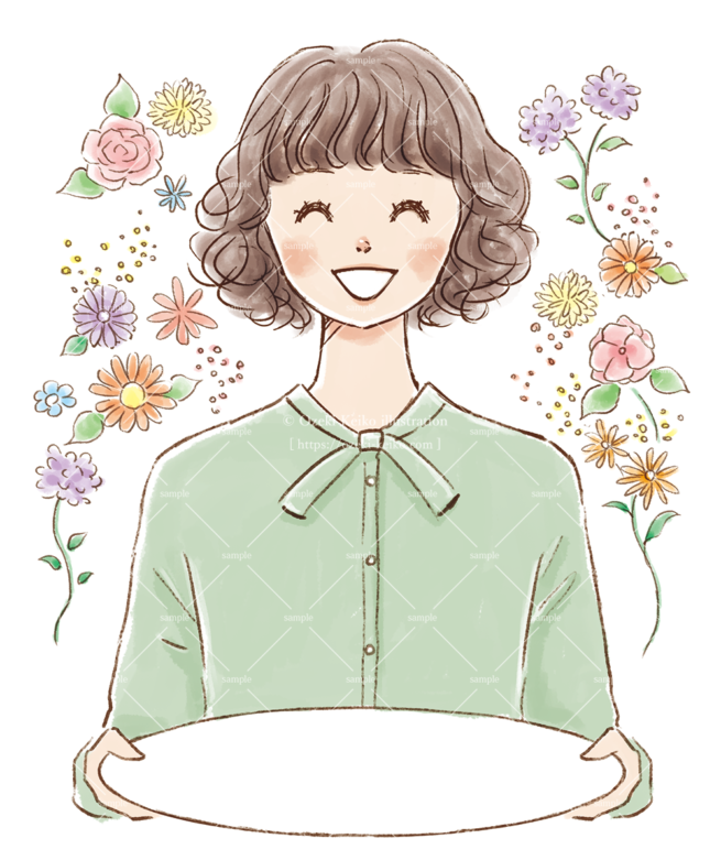 化粧品メーカー様イベント用イラスト