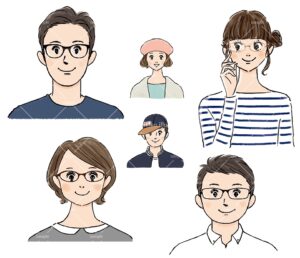 『自分らしくコーディネート　はじめてのファッション③いろんなアイテムでもっと楽しく』のイラスト