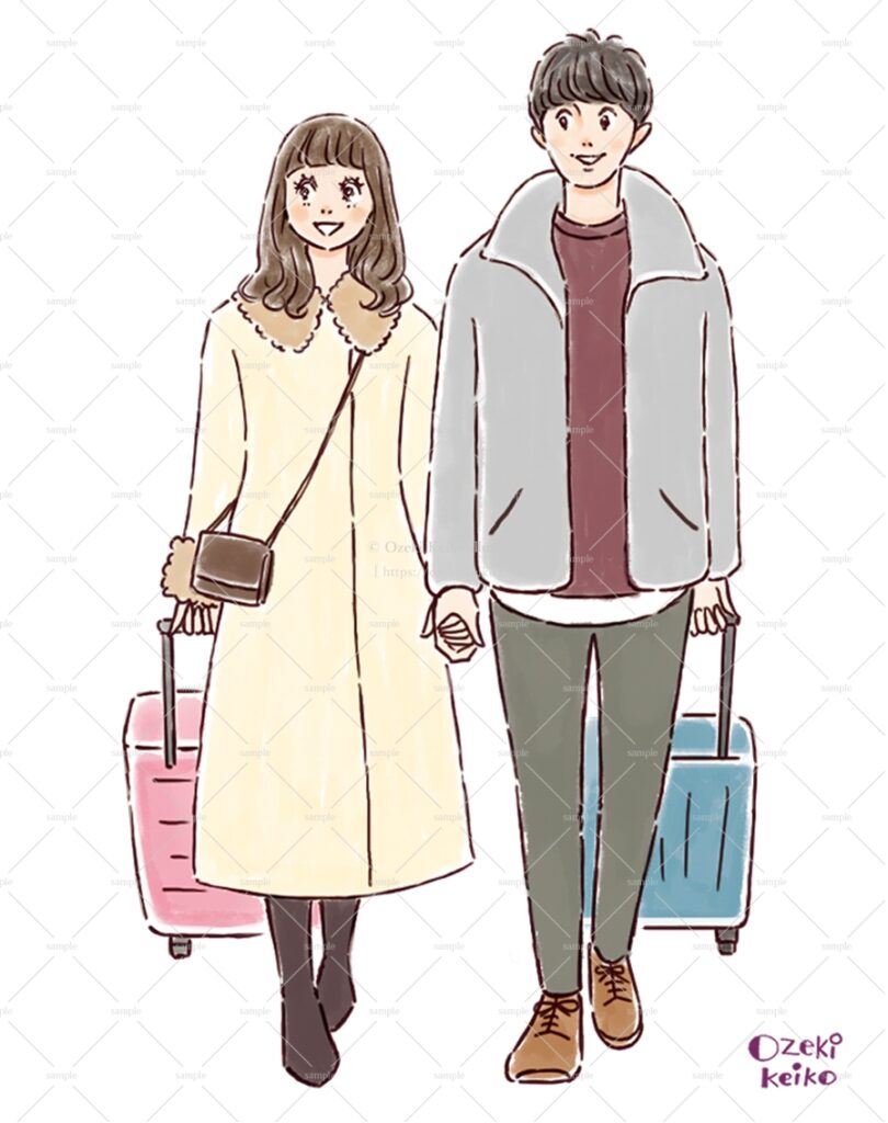 カップルイラスト