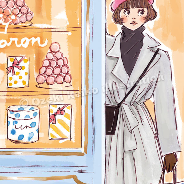ショートヘアの女性イラスト イラストレーター小関恵子の仕事帖 関西在住 大阪 京都 兵庫 滋賀