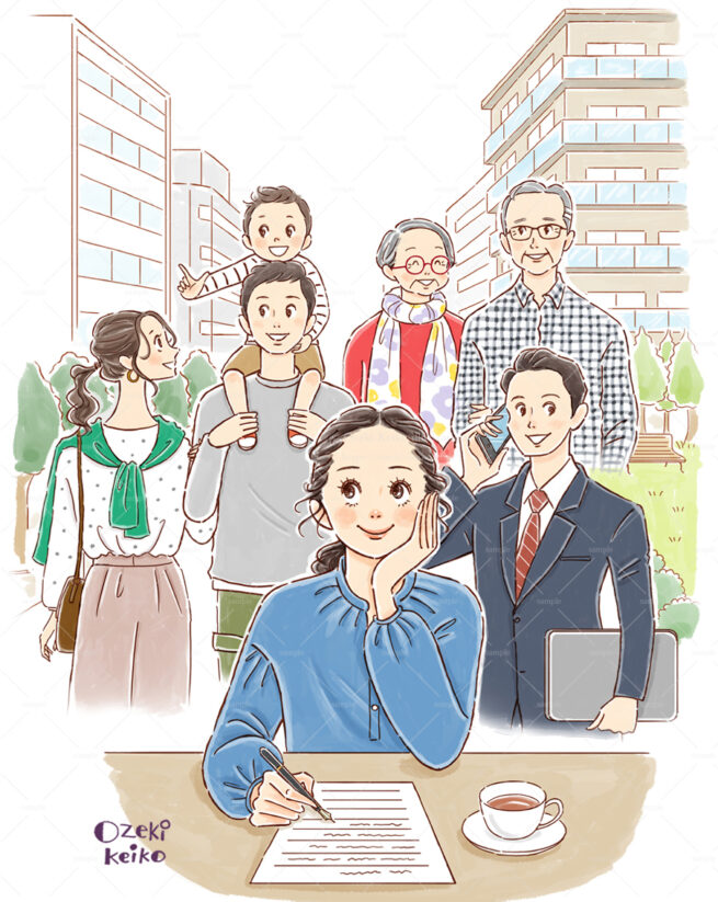 ファミリーイラスト