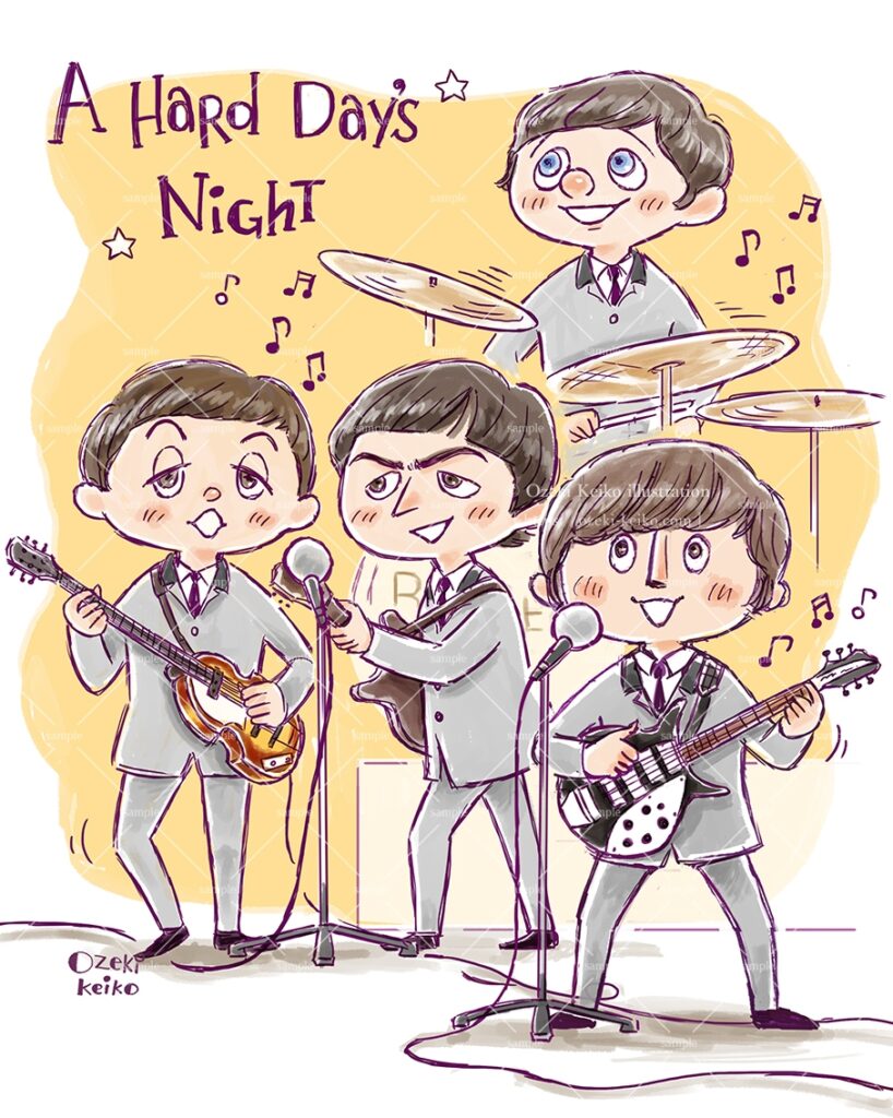 ビートルズイラスト