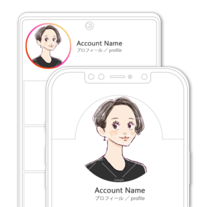 お洒落ショートヘアのおしとやかな女性イラスト