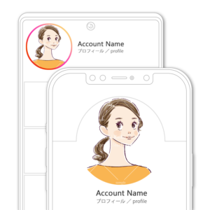 無造作まとめヘアの清潔感のある女性イラスト