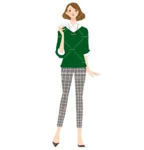 姿勢美人イラスト